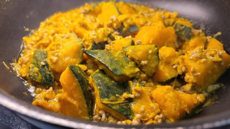 うまいカボチャはだしと肉で煮る。世界一美味しいかぼちゃの煮方教えます