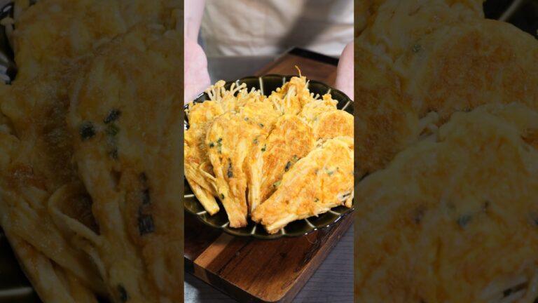 【350万再生の超人気レシピ!】焼くだけで驚くほど旨い!「えのきの黄金焼き」の作り方 #shorts 【350万再生の超人気レシピ!】焼くだけで驚くほど旨い!「えのきの黄金焼き」の作り方 #shorts