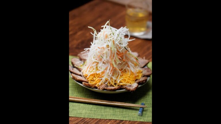 【冷んやりモリモリ始めました！】家でも行列店の味が再現できる☆インスパイア系 冷やし中華 / Cold Noodles Inspired by The Famous Ramen Restaurant…