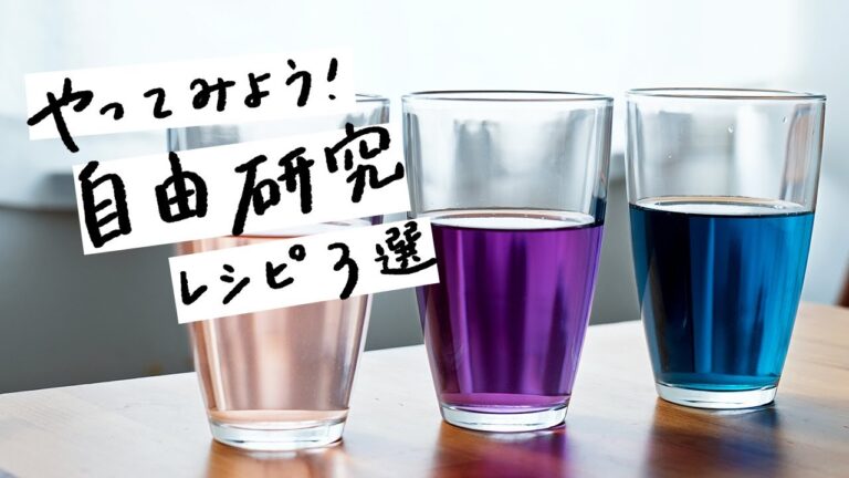 【やってみよう!】夏休みの自由研究レシピ 3選 【やってみよう!】夏休みの自由研究レシピ 3選