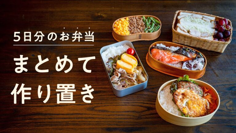 【週末作り置きチャレンジ】5日分のお弁当おかず9品をまとめて作り置きしてみた 【週末作り置きチャレンジ】5日分のお弁当おかず9品をまとめて作り置きしてみた