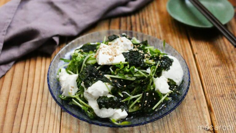 ごま油香る。豆腐とわかめのチョレギサラダ
