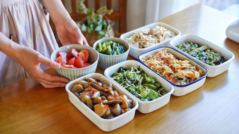 【７品】体が喜ぶ♪野菜たっぷり和食の作り置き【管理栄養士のヘルシーレシピ】