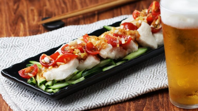 ぷるぷるパクパク水晶鶏〜四川風のトマトだれで召し上がれ♪〜 / Chicken with Szechuan Tomato Sauce ぷるぷるパクパク水晶鶏〜四川風のトマトだれで召し上がれ♪〜 / Chicken with Szechuan Tomato Sauce