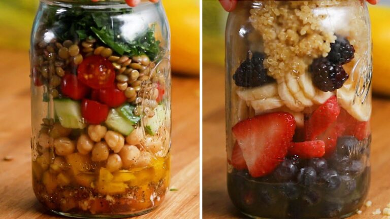 作り置きOK!お弁当にも♪瓶詰めサラダ5選 / Jar Salads for the Week 作り置きOK!お弁当にも♪瓶詰めサラダ5選 / Jar Salads for the Week