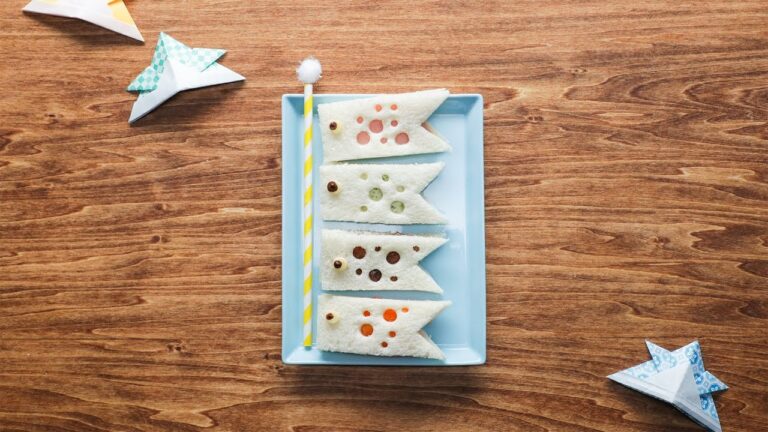 水玉模様がかわいい♪ 4種のこいのぼりサンドイッチ 水玉模様がかわいい♪ 4種のこいのぼりサンドイッチ