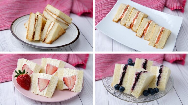 簡単クリームチーズサンド4選〜なんでも合うって最高！〜 / Cream Cheese Sandwiches 4 ways