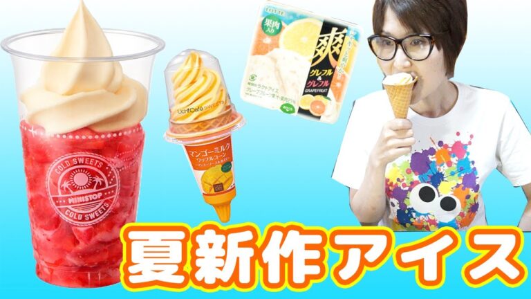 【コンビニ】今気になる夏の新作アイス食べ比べ!【kattyanneru】 【コンビニ】今気になる夏の新作アイス食べ比べ!【kattyanneru】