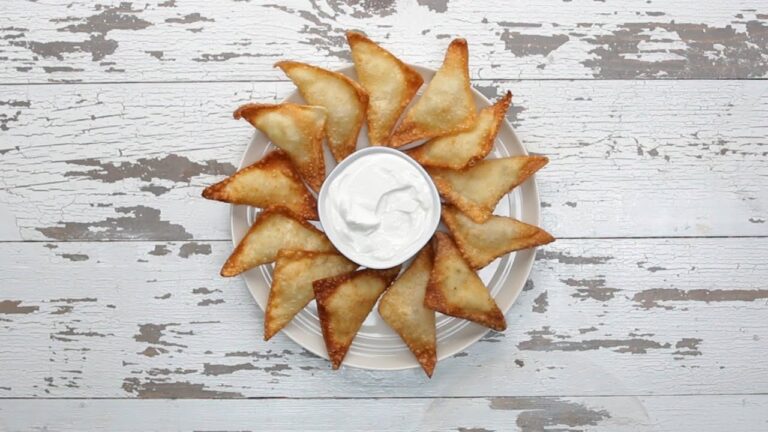 マッシュポテトinワンタン揚げ