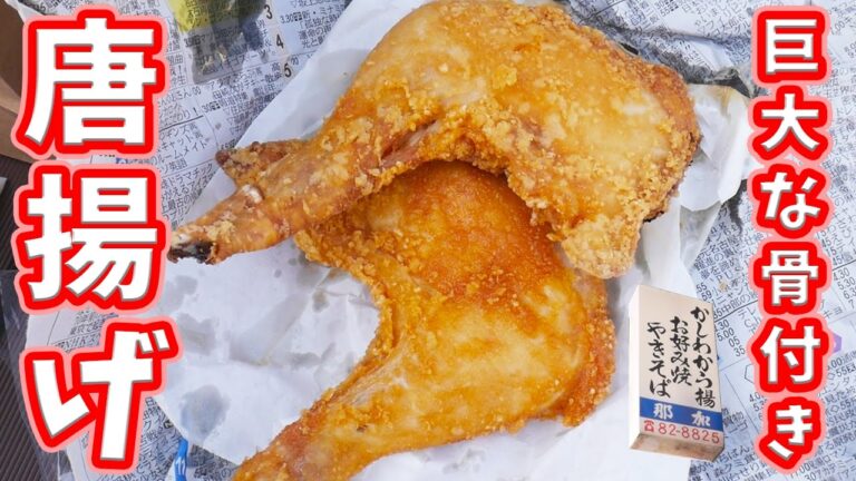 【デカ旨】巨大な揚げたて骨付き唐揚げを公園で食す！【kattyanneru】