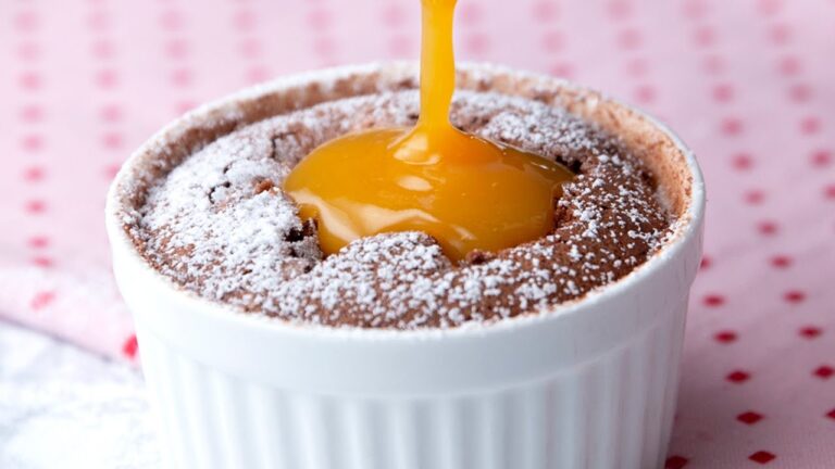 ふわふわホットチョコスフレ〜オレンジソース添え〜