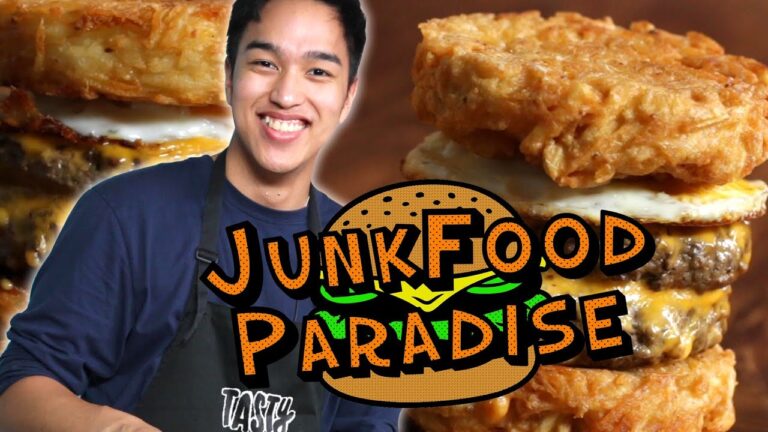 【RedJokerメシ】カロリー爆発！ハッシュドポテトダブルチーズバーガー作ってみた