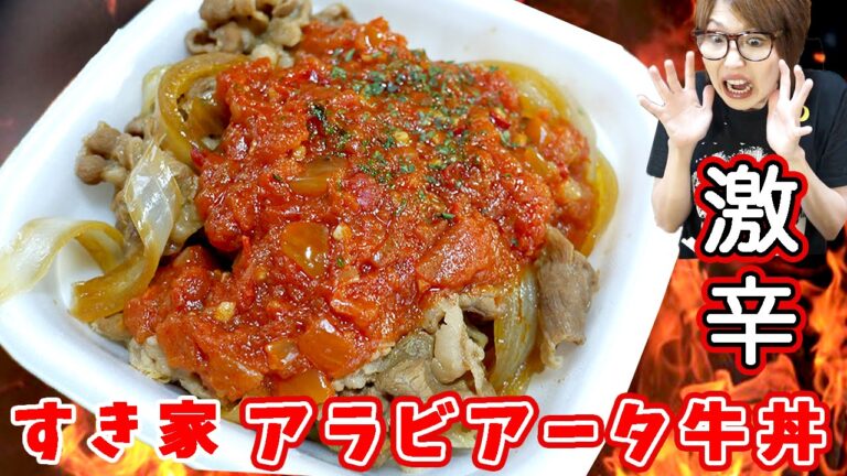 【激辛!】すき家史上最も辛い「アラビアータ牛丼」」食べてみた! 【激辛!】すき家史上最も辛い「アラビアータ牛丼」」食べてみた!
