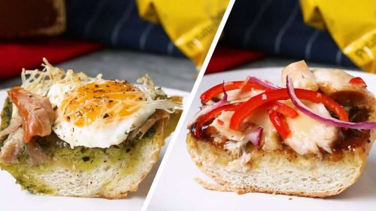 バゲットで作れる♪4種のピザボート