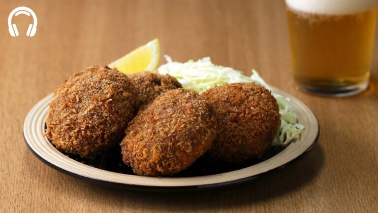 メンチカツの音をお楽しみください。 ※ASMRのため、イヤフォン推奨です。