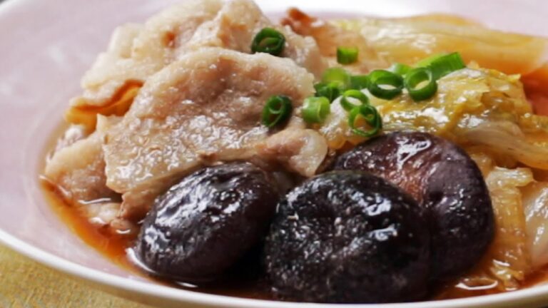 フライパンで簡単！豚肉のすき焼き風煮