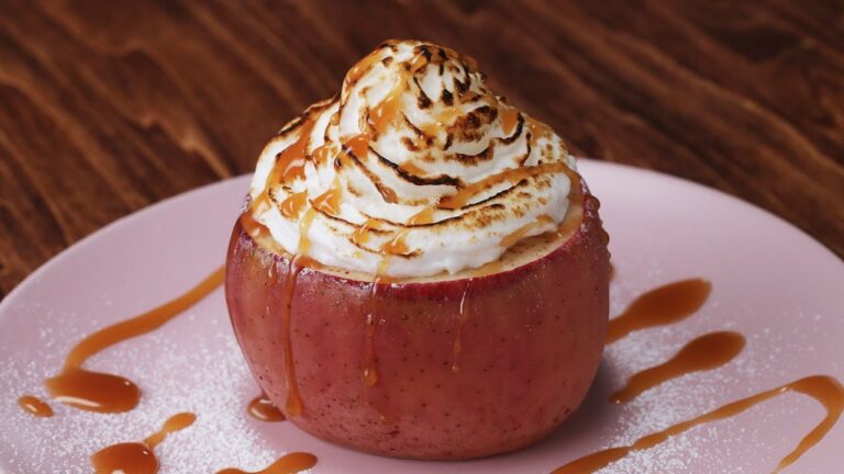 レンジで簡単!丸ごとりんごのメレンゲ焼き レンジで簡単!丸ごとりんごのメレンゲ焼き