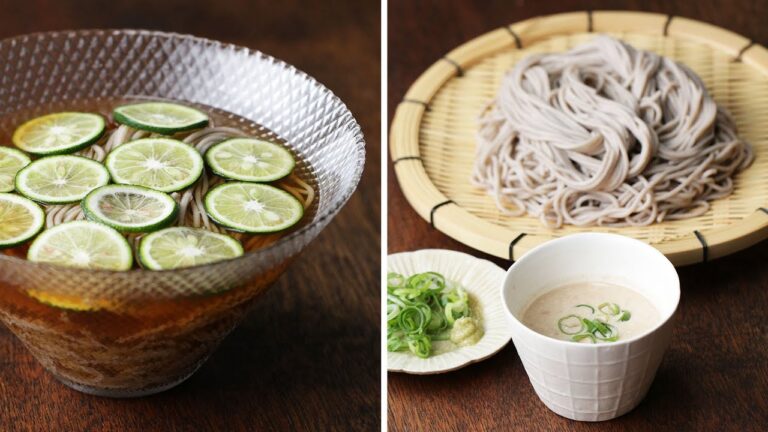 ツルっとさっぱり♪2種の冷たいお蕎麦