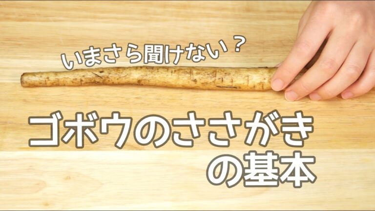 今さら聞けない?ゴボウのささがきのの基本|How to cut burdock レシピ recipe 今さら聞けない?ゴボウのささがきのの基本|How to cut burdock レシピ recipe