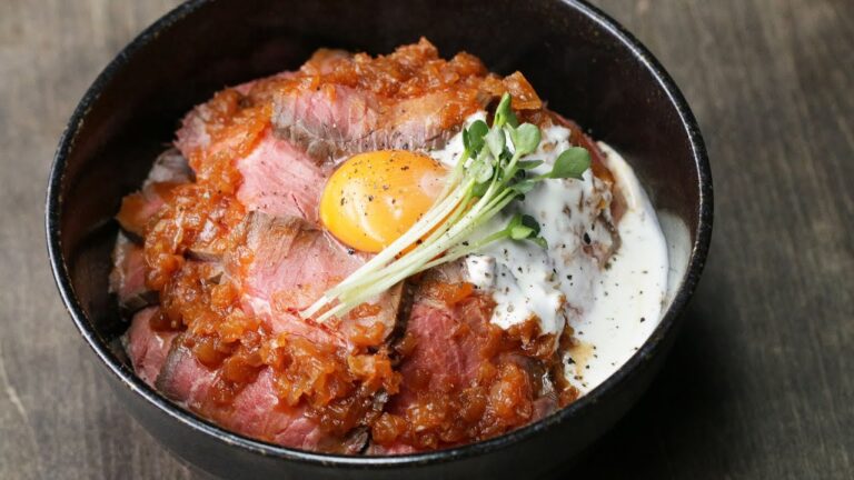 炊飯器でしっとりやわらか!ローストビーフ丼 炊飯器でしっとりやわらか!ローストビーフ丼