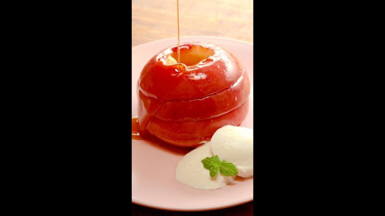 【砂糖不使用】簡単でおいしい煮りんごの作り方 / Baked Apples #shorts