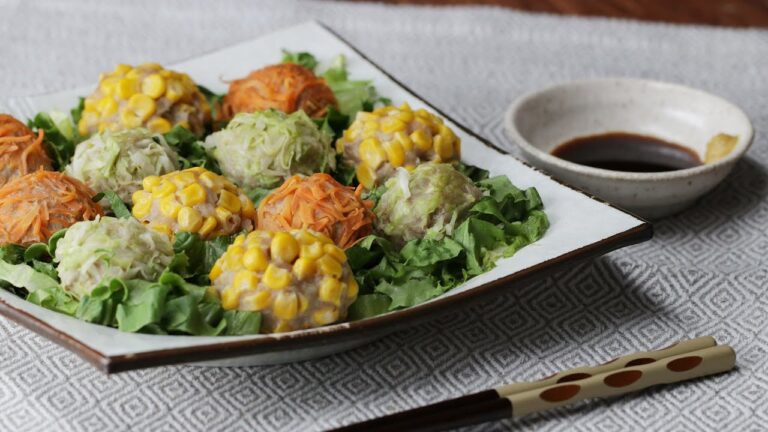 レンジで簡単🙌 カラフル・ベジシュウマイ