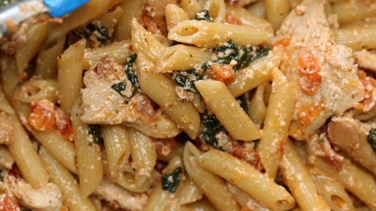 【鶏むねで】ちょっとリッチなクリーミー・チキンペンネ