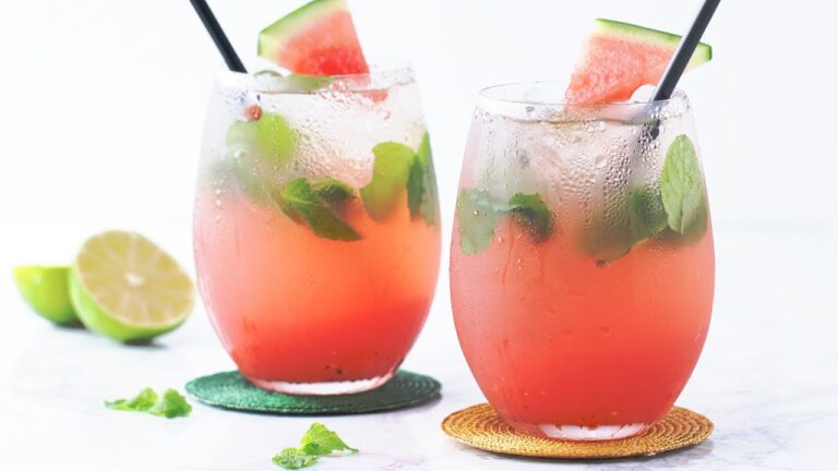 暑い日に飲みたい!さわやかスイカモヒート🍉 暑い日に飲みたい!さわやかスイカモヒート🍉