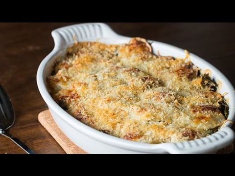 チーズがこんがり♪ じゃがいもとケールのグラタン