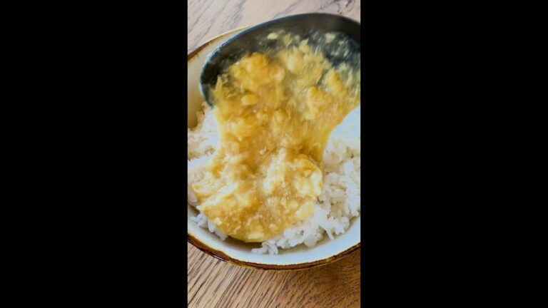 【卵だけで絶品丼レシピ】究極のコスパ飯！混ぜるだけで簡単なとろとろあんかけ卵丼 / Ankake Egg Donburi #shorts