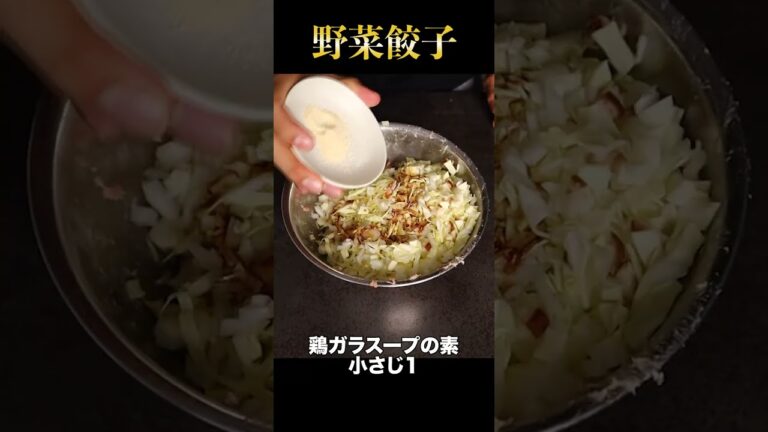 野菜を大量に入れた肉汁に溺れる餃子が旨すぎる 野菜を大量に入れた肉汁に溺れる餃子が旨すぎる