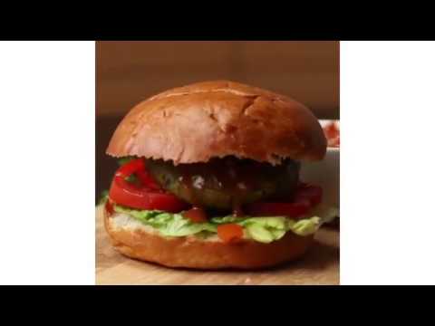 とってもヘルシー！ひよこ豆とフェタチーズのバーガーの作り方