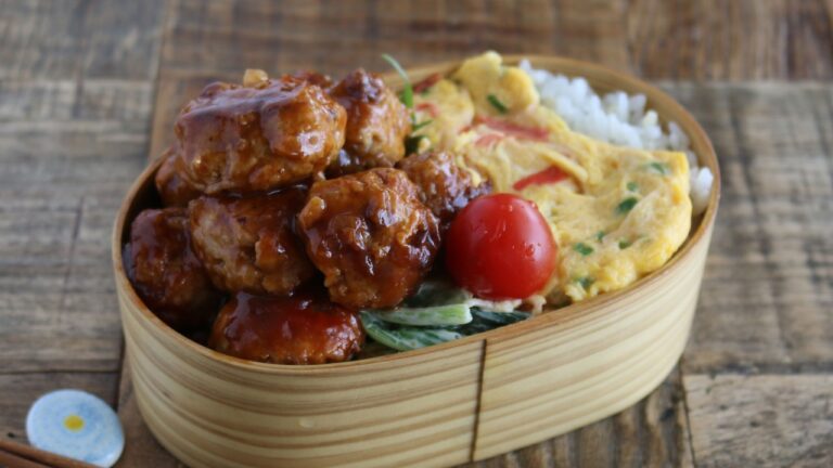 【お弁当作り】豆腐でマシマシ節約肉団子!豆腐ミートボール弁当bento#930