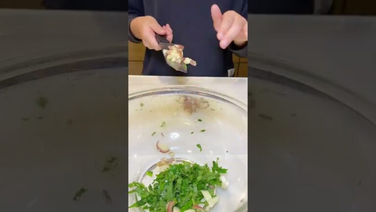 【家飲み】初夏にピッタリ！香味野菜で作る鯵のなめろう