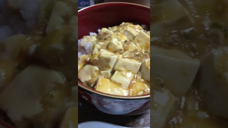 【夕食】今夜は麻婆豆腐丼