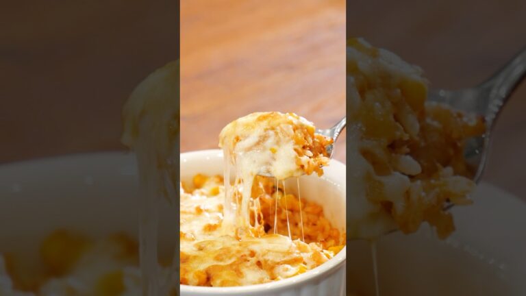 【5分で出来る！韓国風ランチ🇰🇷】ピリ辛コーンチーズドリア　 #韓国料理　＃チーズドリア