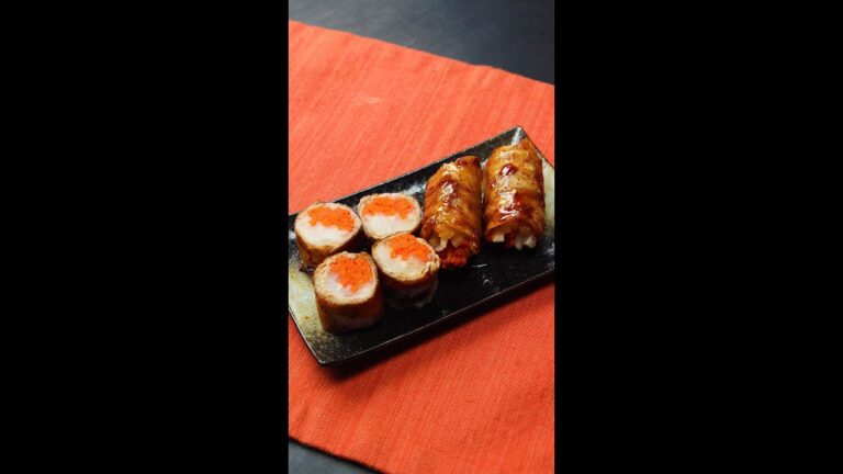 【縁起がいいね！】たれがおいしい紅白豚巻き♡ / Delicious Red and White Pork Rolls with Tasty Sauce #Shorts