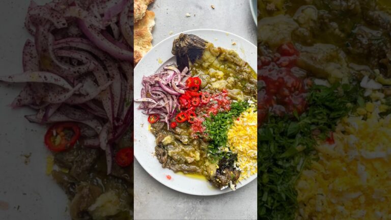 Smoky Eggplant Spread with Grilled Pizza Bianca #asmr #food #asmrfood #delicious