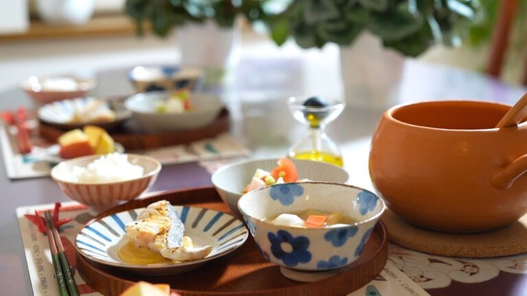 3日間の晩ごはん＃58、冬の魚と体が温まる時短料理