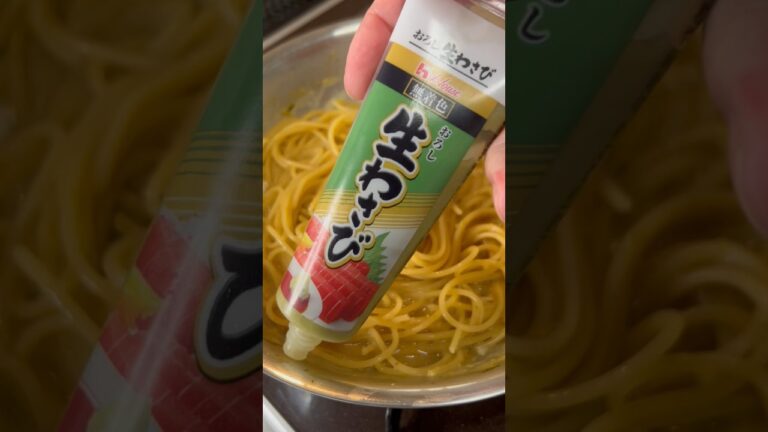 【簡単パスタ】のりの佃煮とたまごスパゲッティ #簡単パスタ