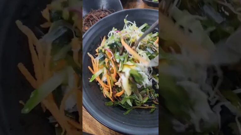 전복해초비빔밥인데 초장이 없네유😱#shorts 전복해초비빔밥인데 초장이 없네유😱#shorts