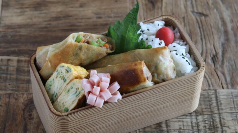 【お弁当作り】野菜たっぷりでうますぎる。ビビンバ春巻き弁当bento#937