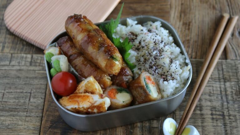 【お弁当作り】野菜と厚揚げでヘルシー!すき焼き巻き弁当bento#939