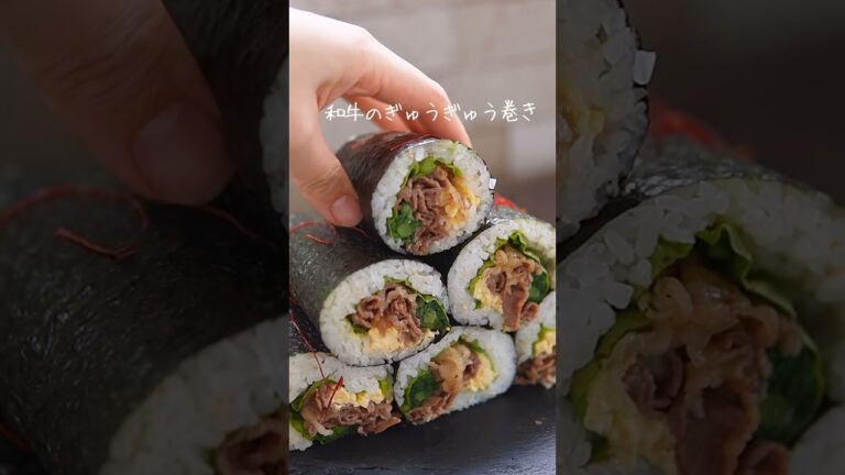 【節分レシピ】この動画で海苔巻きのハードル下がると思う！！🐷🐷🐷🐷🐷