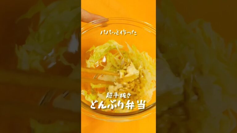 【超手抜き】どんぶり弁当ww 【超手抜き】どんぶり弁当ww