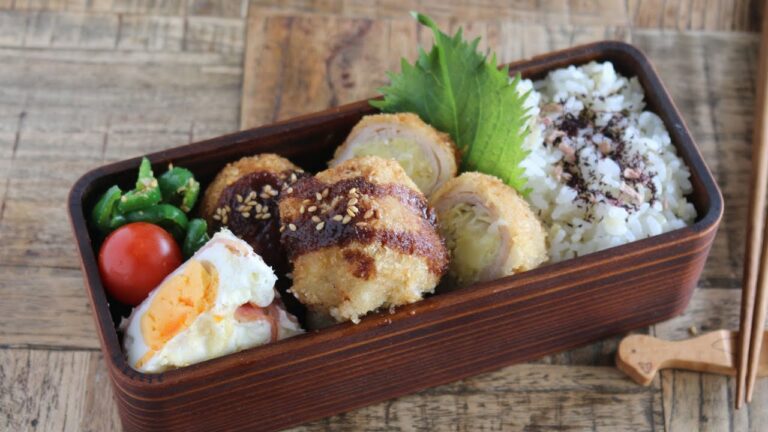 【お弁当作り】キャベツたっぷり激うまっ!チーズinキャベツとんかつ弁当bento#942