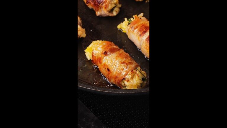 【簡単グルメ】韓国焼肉巻きおにぎり / Korean-Style Pork Wrapped Onigiri #Shorts