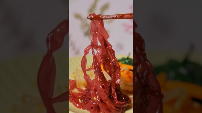 海藻みりんナムル　#レシピ動画 #海藻 #ナムル