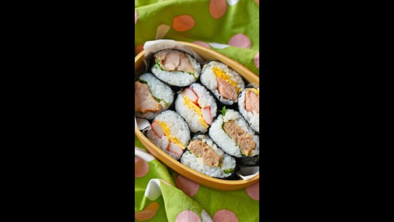 【豆腐の小分けパックが超便利】1度に4つもできる!お弁当にちょうどいいサイズのおにぎらずレシピ / Mini Rice Sandwiches #shorts 【豆腐の小分けパックが超便利】1度に4つもできる!お弁当にちょうどいいサイズのおにぎらずレシピ / Mini Rice Sandwiches #shorts