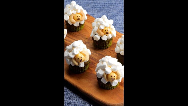 【もこもこカワイイ】ひつじの抹茶チーズカップケーキ / Sheep Muffins #shorts 【もこもこカワイイ】ひつじの抹茶チーズカップケーキ / Sheep Muffins #shorts